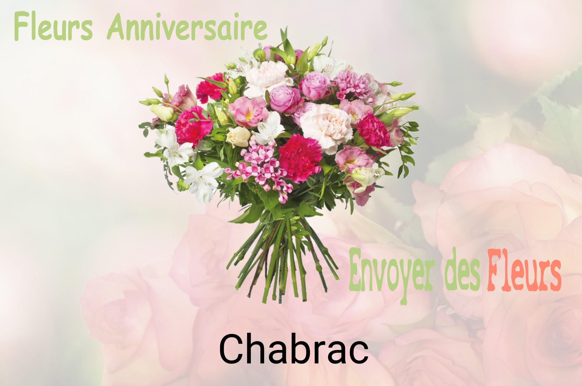 Bouquet de fleurs d’anniversaire livré à Chabrac